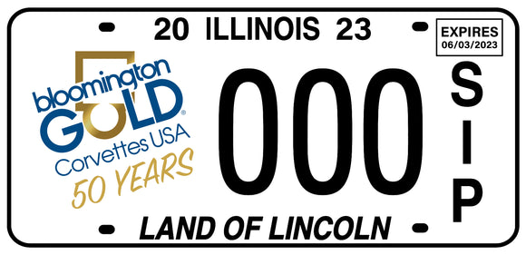 2023 Illinois License Plate #1-100